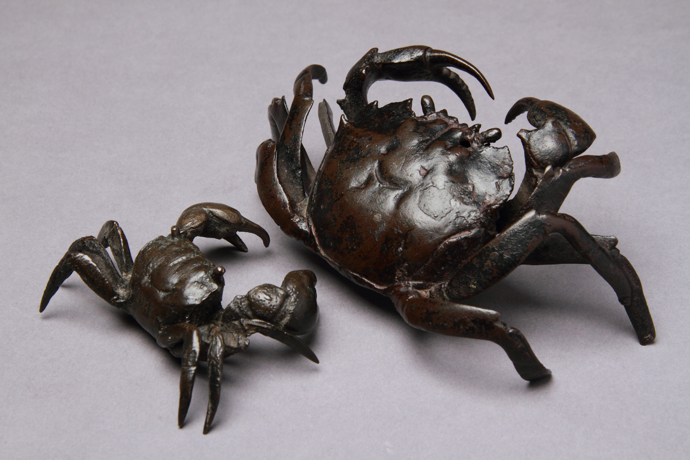 Two North Italian Late Renaissance Bronze Models of Crabs